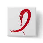AIDS Red Ribbon A4 Button
