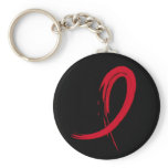 AIDS Red Ribbon A4 Keychain