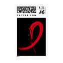 AIDS Red Ribbon A4 postage