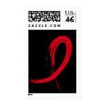 AIDS Red Ribbon A4 Postage Stamp