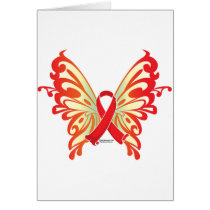 AIDS Ribbon Butterfly cards