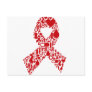 Aids Ribbon Icon Awareness Post Card