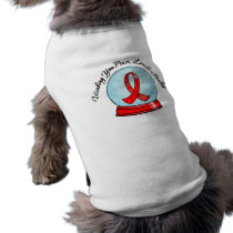 AIDS Ribbon Merry Christmas Snowglobe pet clothing