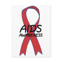 Aids Ribbon Post Card