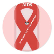 AIDS RIBBON stickers