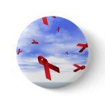 Aids Ribbons Floating in the Sky Pins