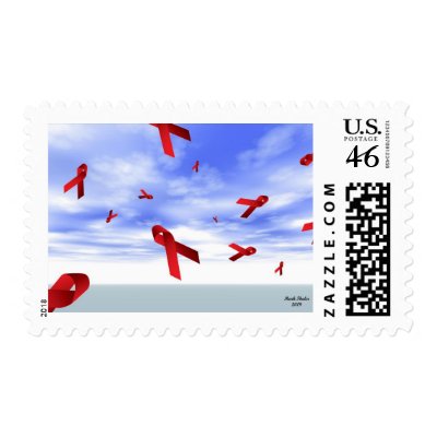 Aids Ribbons Floating in the Sky Stamps by markthaler