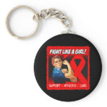 AIDS Rosie Riveter - Fight Like a Girl Key Chain