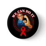 AIDS - Rosie The Riveter - We Can Do It Pinback Buttons