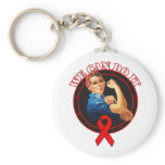 AIDS - Rosie The Riveter - We Can Do It Key Chains