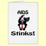 AIDS Stinks Skunk Awareness Design cards
