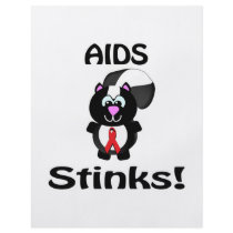 AIDS Stinks Skunk Awareness Design Custom Flyer