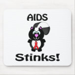 AIDS Stinks Skunk Awareness Design mousepads