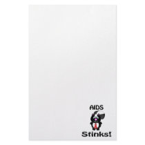 AIDS Stinks Skunk Awareness Design Stationery