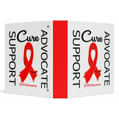 AIDS Support Advocate Cure Binder by giftsforawareness