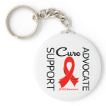 AIDS Support Advocate Cure Keychain