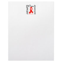 AIDS Support Advocate Cure Letterhead Design