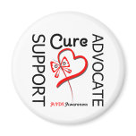 AIDS Support Advocate Cure Fridge Magnets