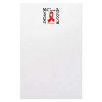 AIDS Support Advocate Cure Stationery Paper