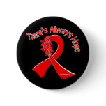 AIDS There's Always Hope Floral Button