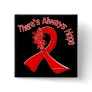 AIDS There's Always Hope Floral Buttons