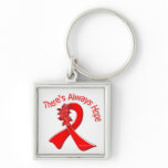 AIDS There's Always Hope Floral Key Chains