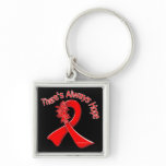 AIDS There's Always Hope Floral Key Chain