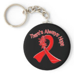 AIDS There's Always Hope Floral Keychains
