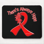 AIDS There's Always Hope Floral Mousepads