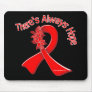 AIDS There's Always Hope Floral Mousepads