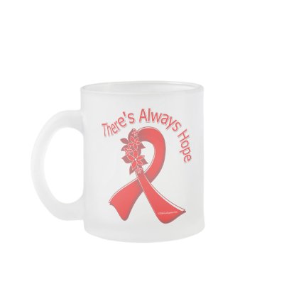 AIDS There's Always Hope Floral Mug by giftsforawareness