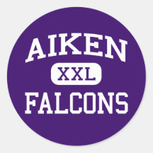Aiken - Falcons - High School - Cincinnati Ohio Round Stickers