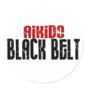 Aikido Black Belt stickers by blackbeltstuff Aikido Black Belt stickers