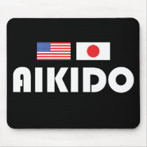 Aikido US/Japan Mousepad by KitaJin Aikido US/Japan Mousepad