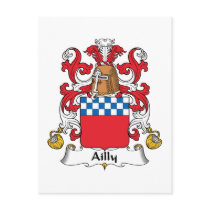 Ailly Family Crest Post Card
