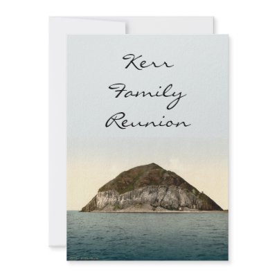 Ailsa Craig, Firth of Clyde, Scotland Custom Announcements by OldeWorldGifts
