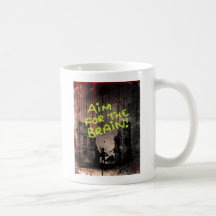Aim For The Brain Mugs