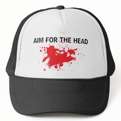 AIM FOR THE HEAD HATS by babydollboutique