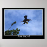 AIM HIGH ~ Motivational Poster posters