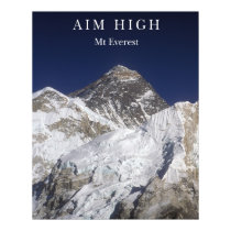 Aim High - Mt Everest posters