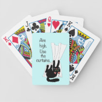 Aim High. Use the Curtains. playing cards