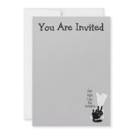 Aim High. Use the Curtains. Personalized Invitations