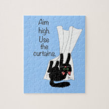 Aim High. Use the Curtains. Jigsaw Puzzle