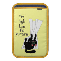 Aim High. Use the Curtains. ipad sleeves