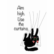 Aim High. Use the Curtains. Photo Sculpture