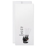 Aim High. Use the Curtains. rack cards