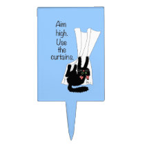 Aim High. Use the Curtains. cake picks