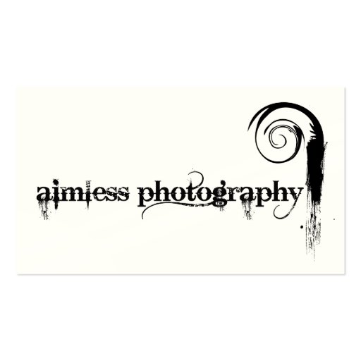 Aimless Photography Business Card Template
