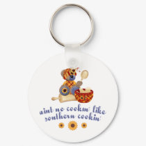 Aint No Cookin Like Southern Cookin Keychain