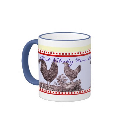 Vintage Chicken and Rooster Coffee Mug and Matching Gift Items